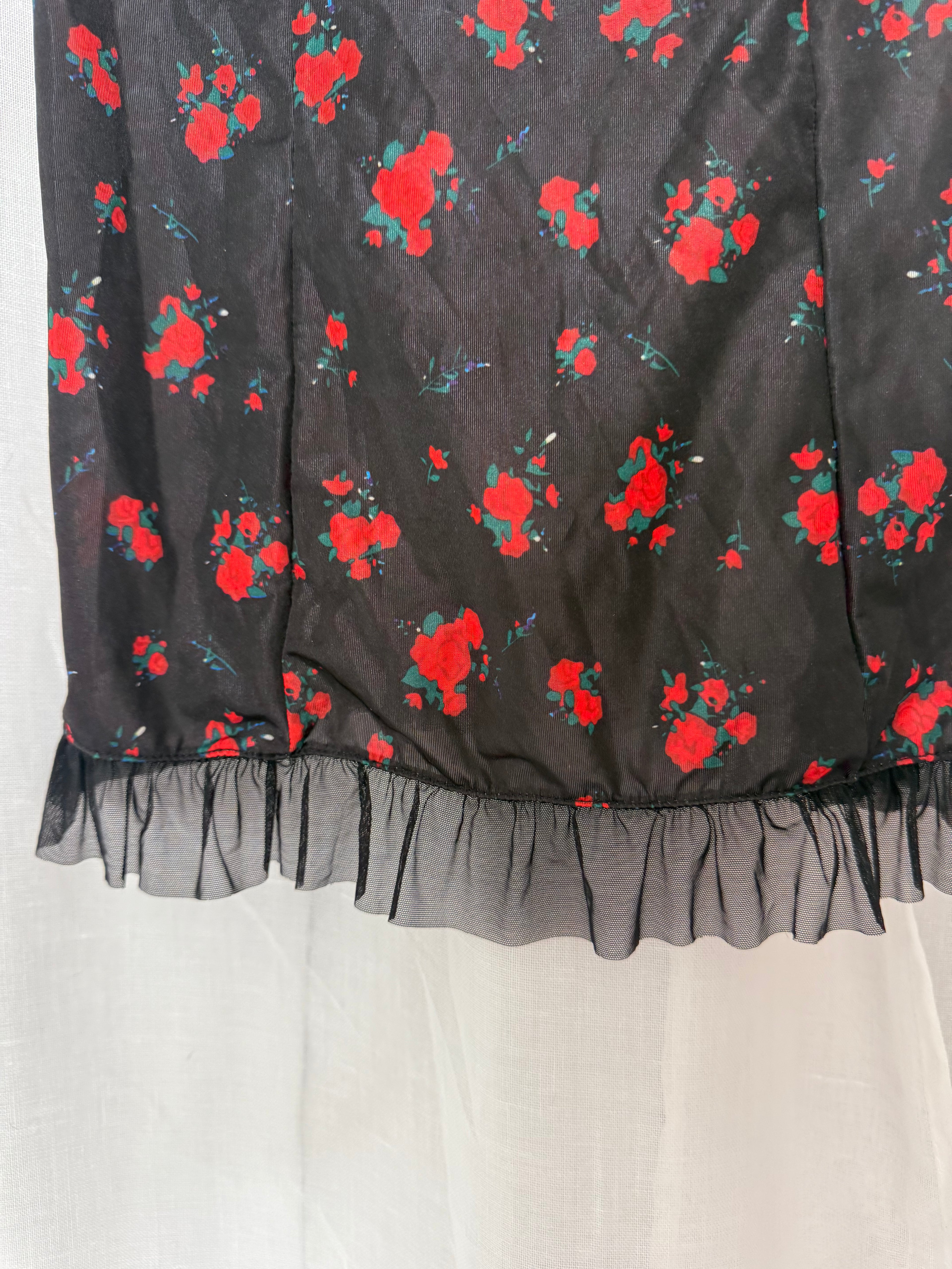 ✦ rose slip mini dress