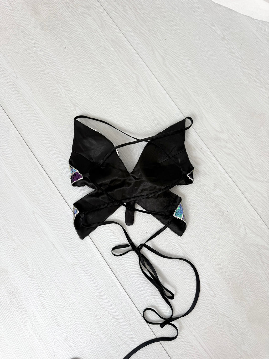 ♡ Sequin Butterfly Fairy Halter Top