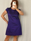 ♡ Y2K purple silk pocket mini dress