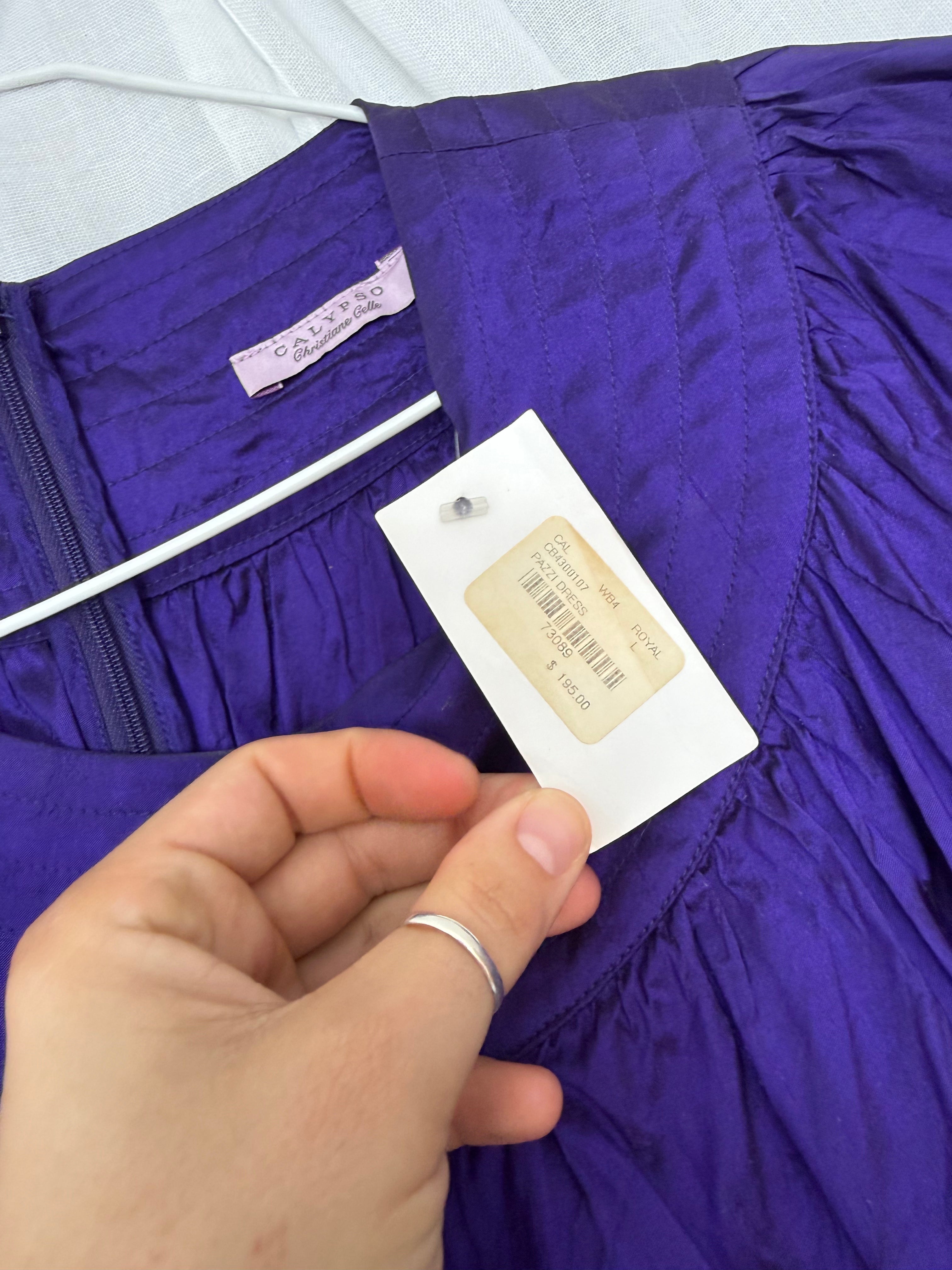 ♡ Y2K purple silk pocket mini dress