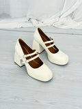 ✿ coquette mary jane platform heels (size 8.5)