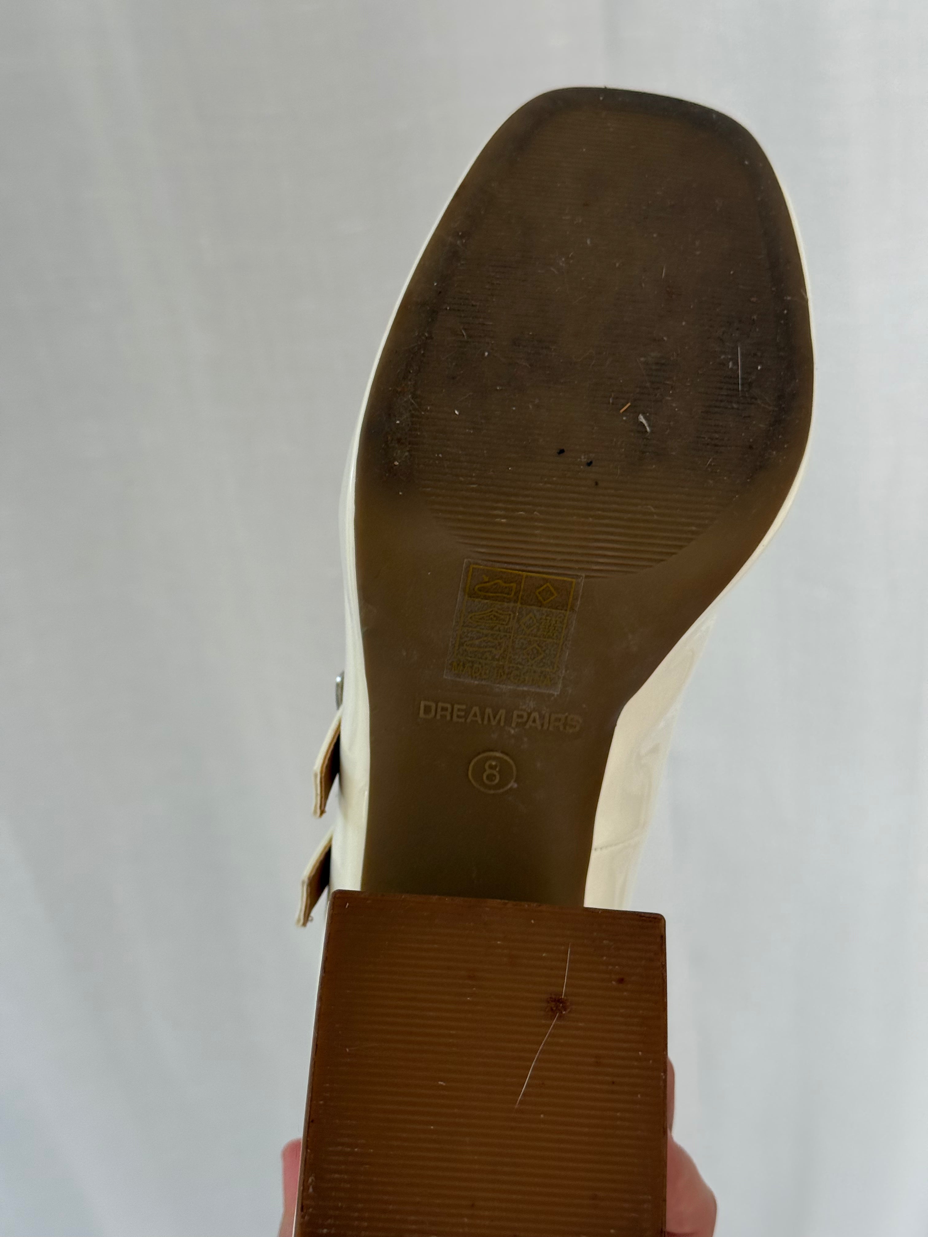 ✿ coquette mary jane platform heels (size 8.5)