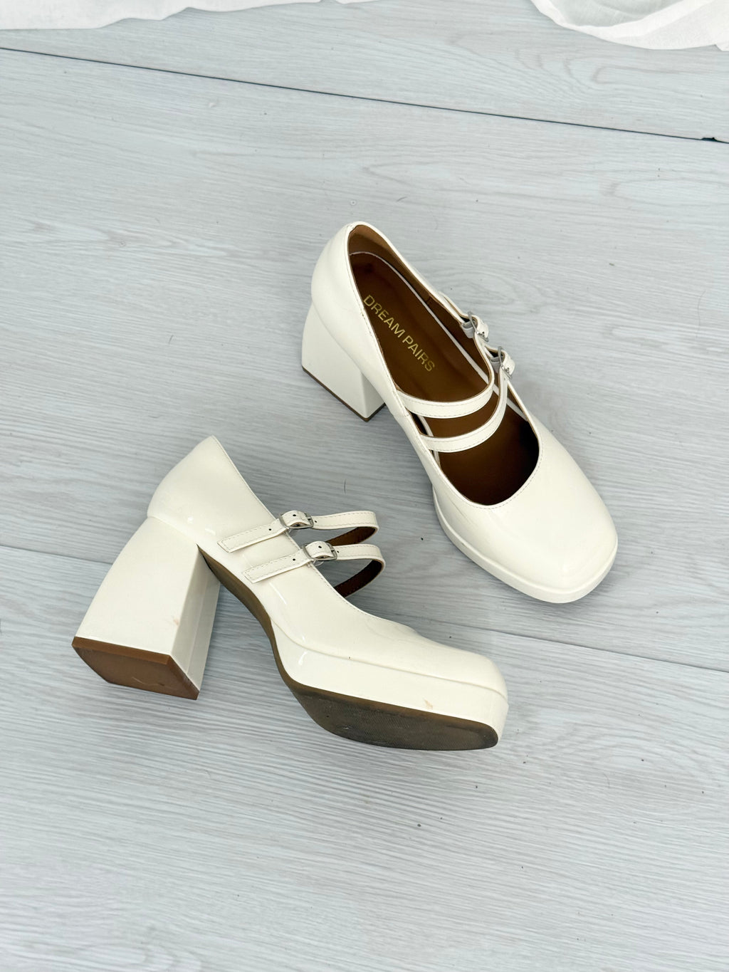 ✿ coquette mary jane platform heels (size 8.5)