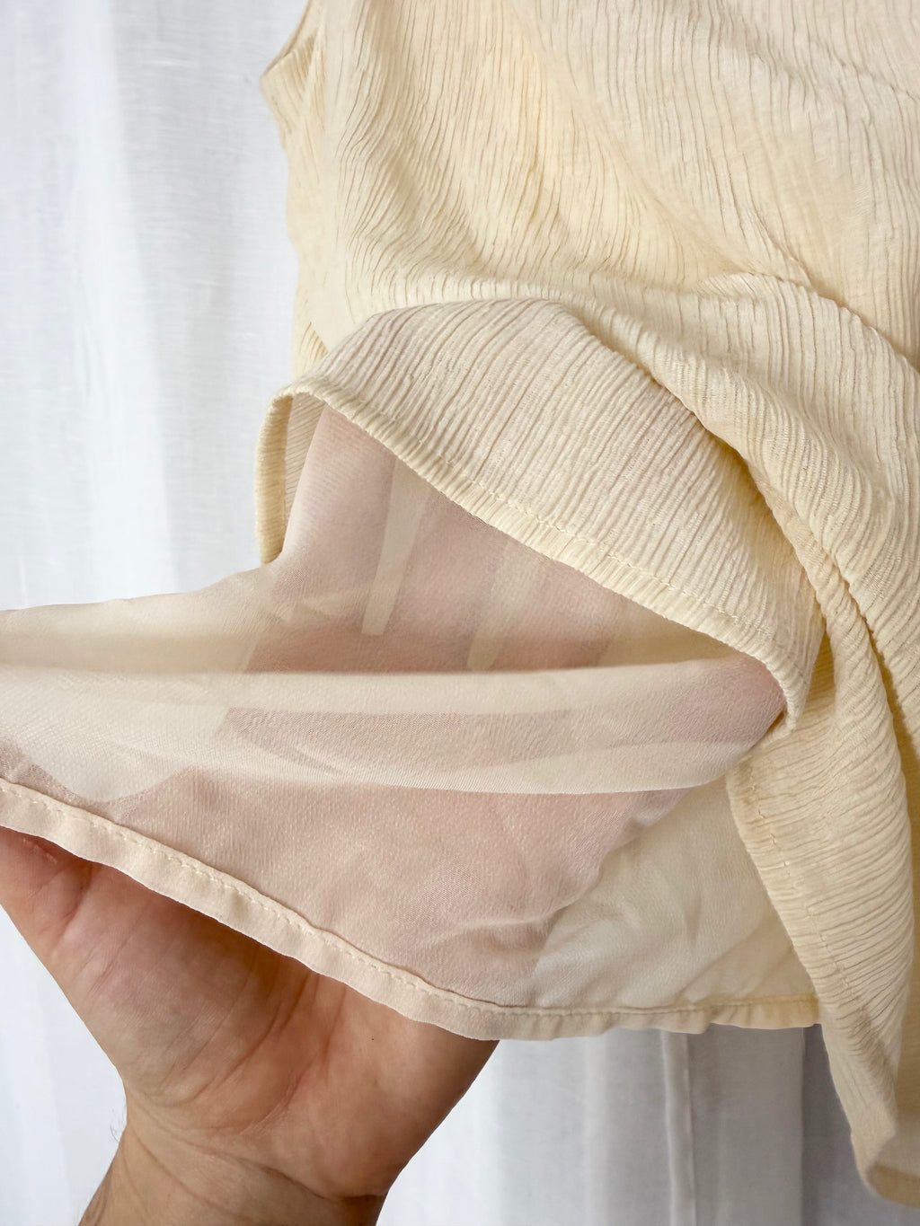 ✿ sheer mock neck tank