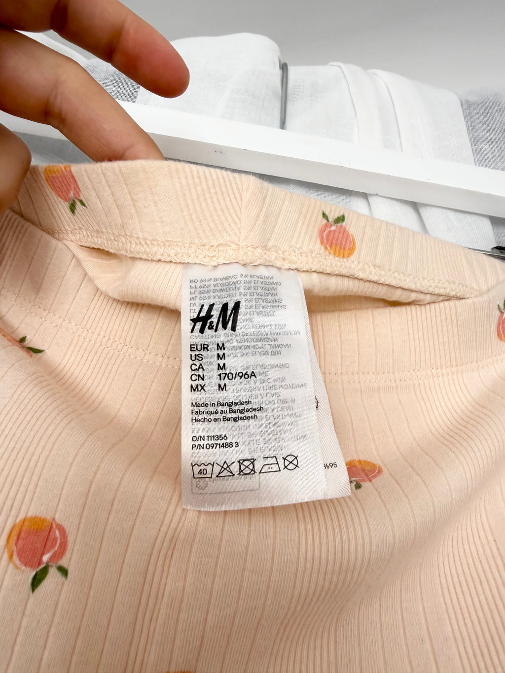 ✿ peach print cotton boyshorts