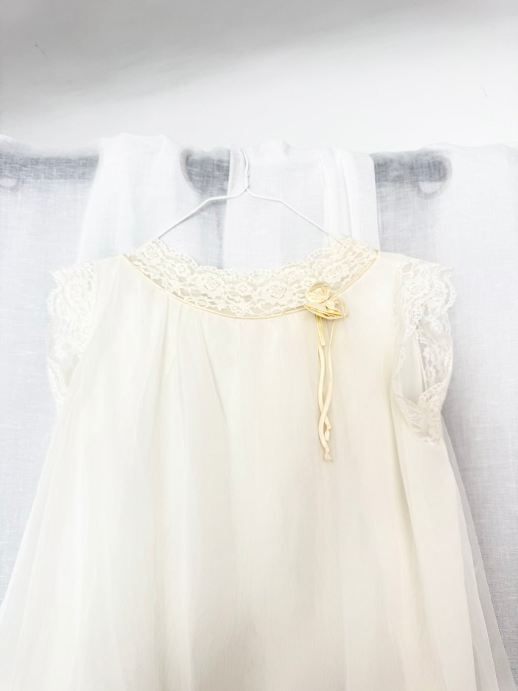 ✿ vintage 60s sheer babydoll nightgown
