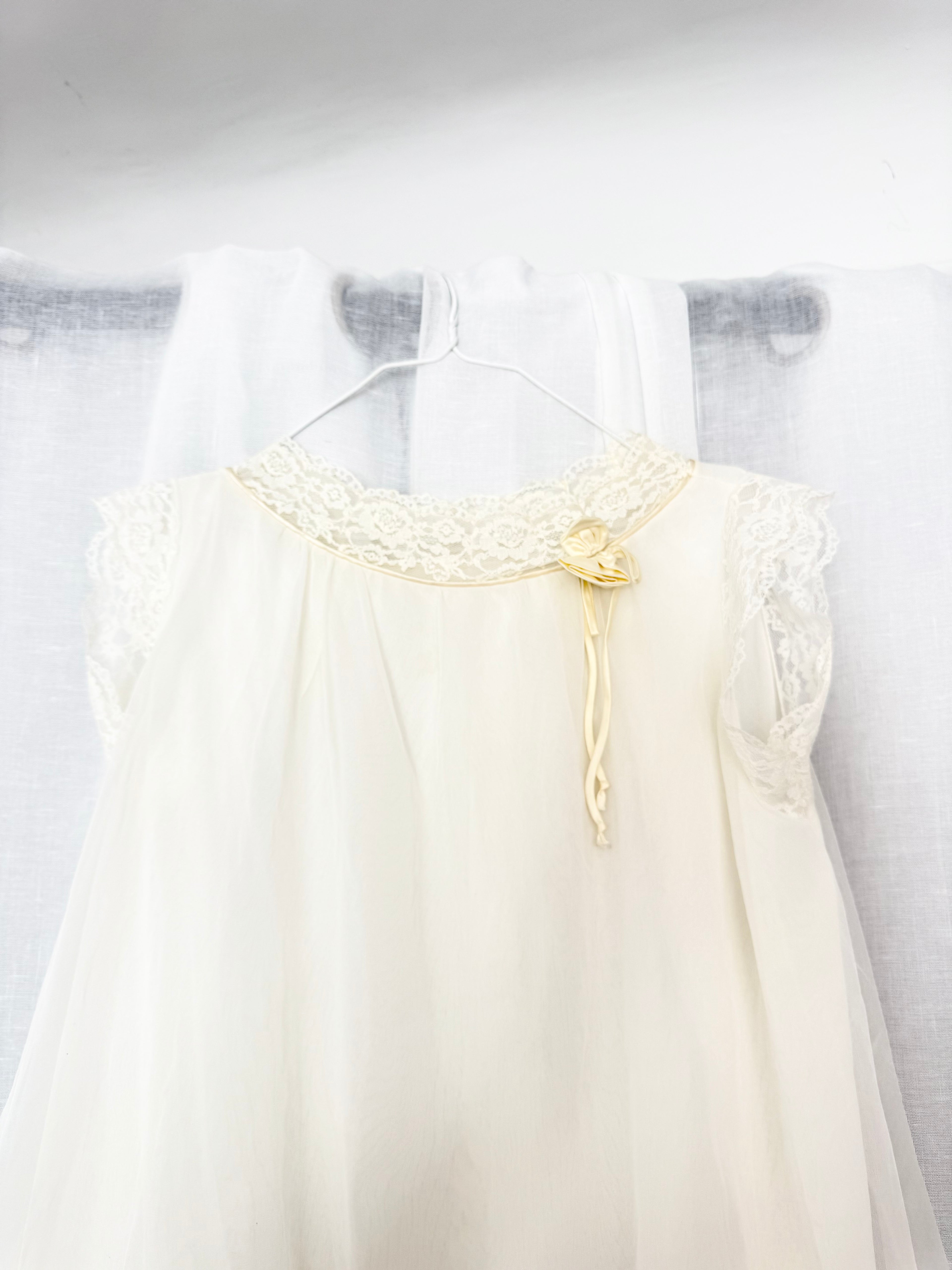 ✿ vintage 60s sheer babydoll nightgown