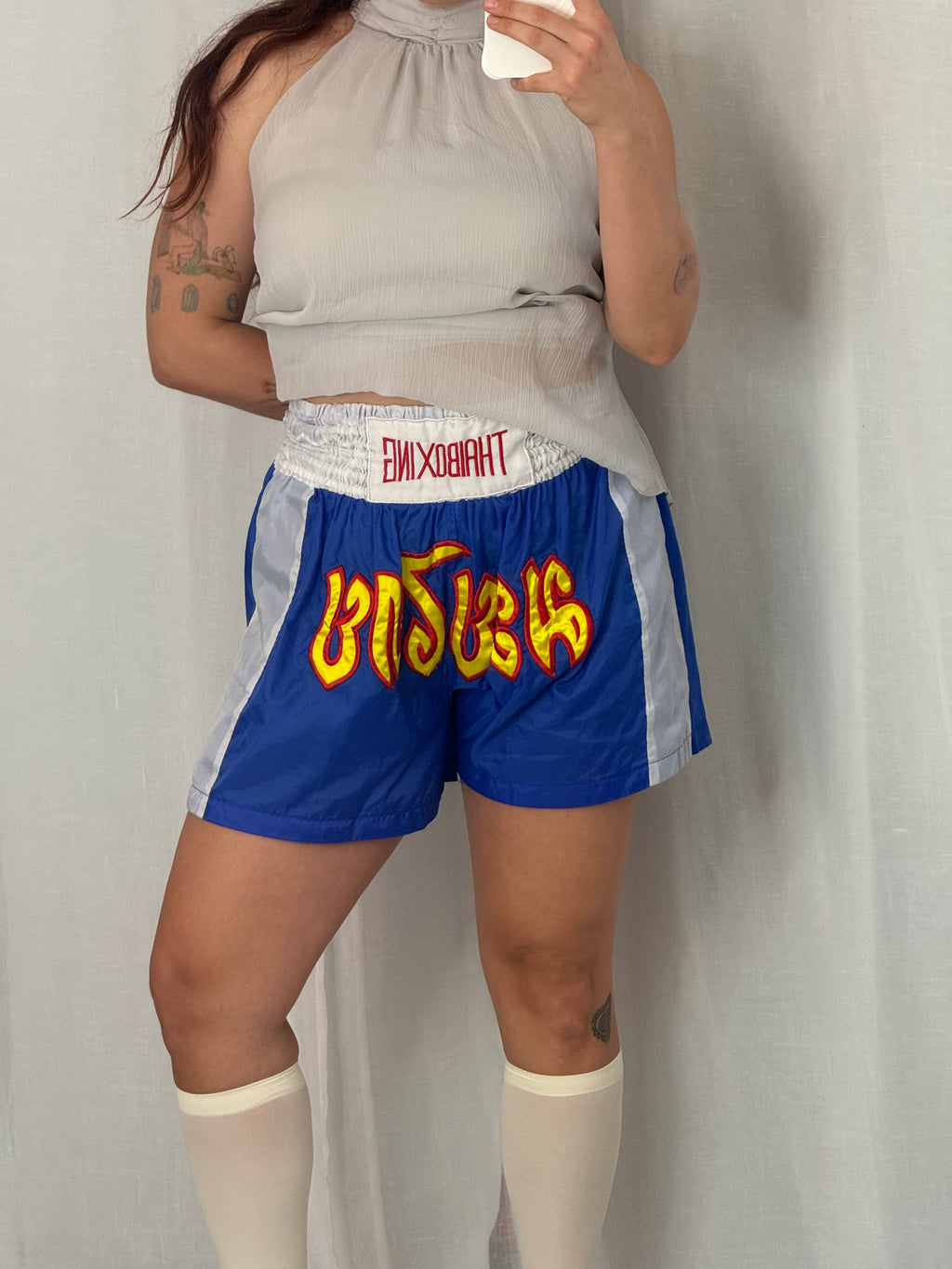 ✿ vintage thai boxing muay thai shorts