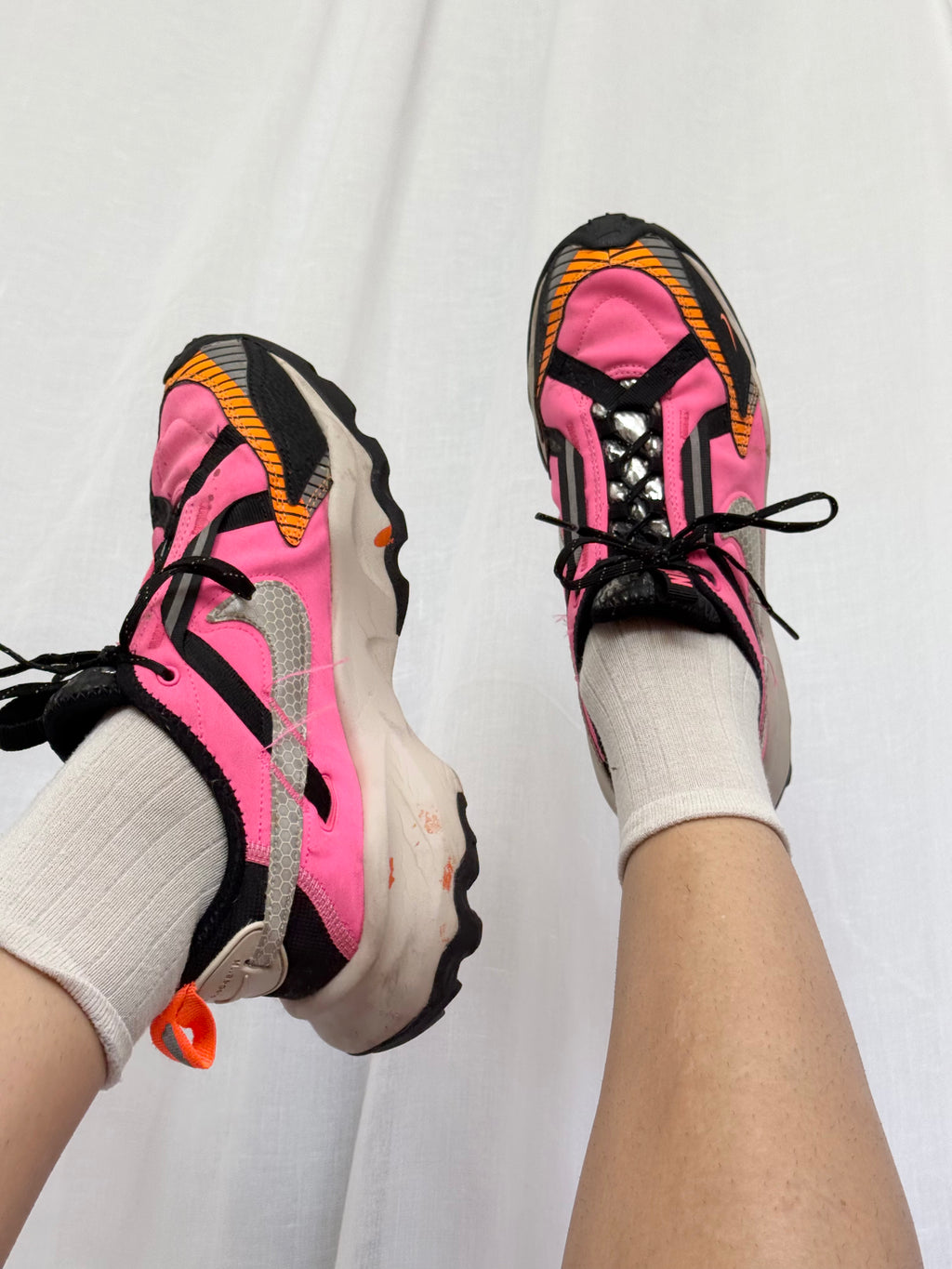 ✧ gorpcore pink nike tc 7900 sneakers ✧