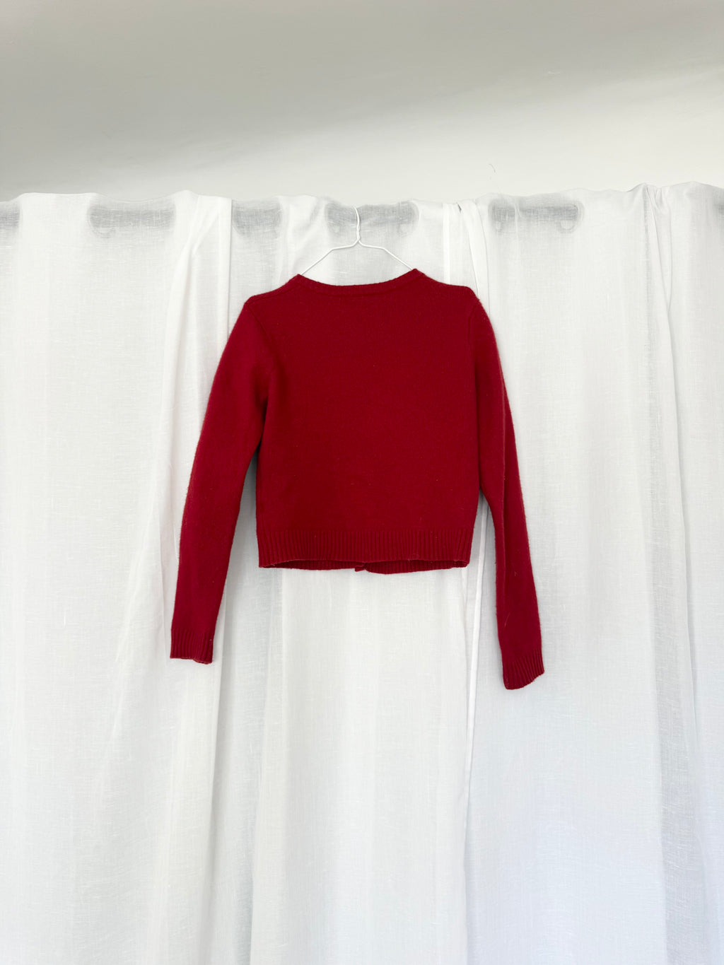 ✧ Brandy Melville cherry red wool cardigan ✧