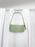✧ hand painted baggu celadon nylon pochette ✧