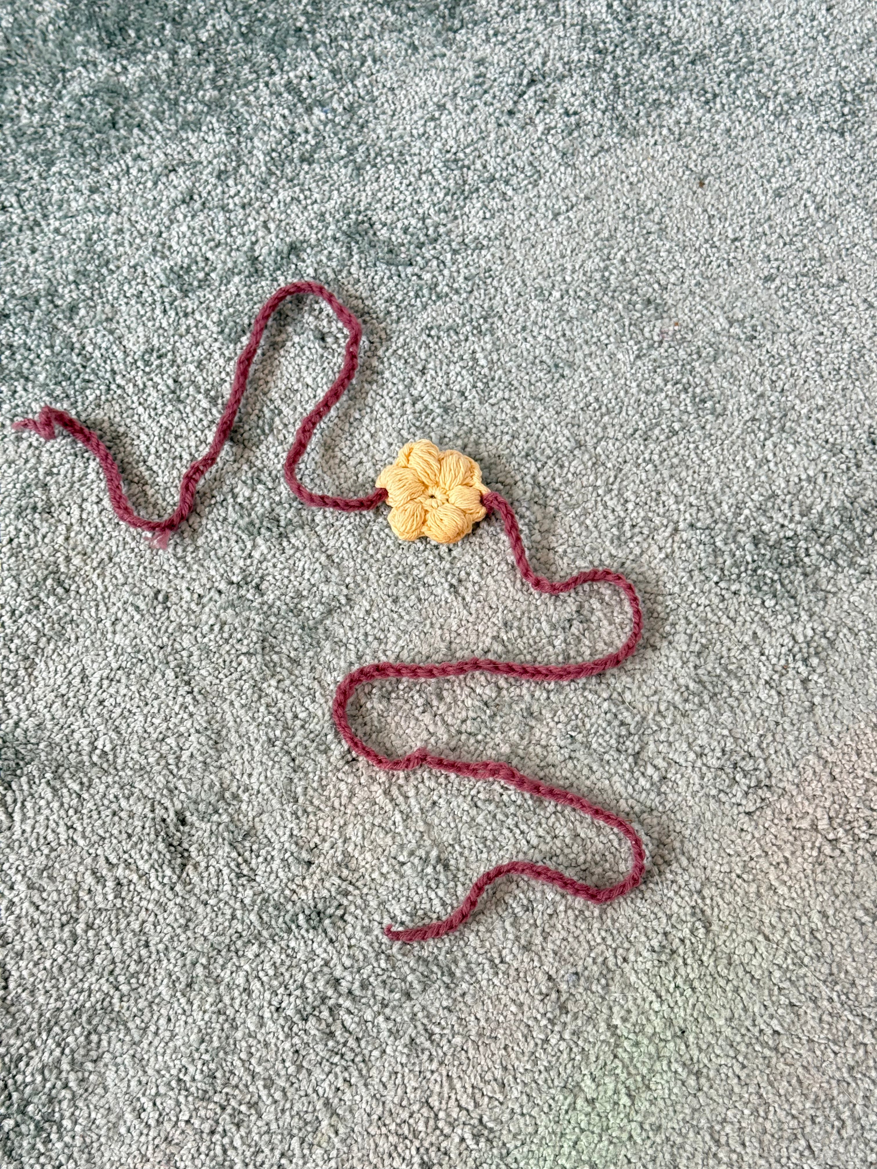 ✿ handmade crochet flower choker necklace ✿