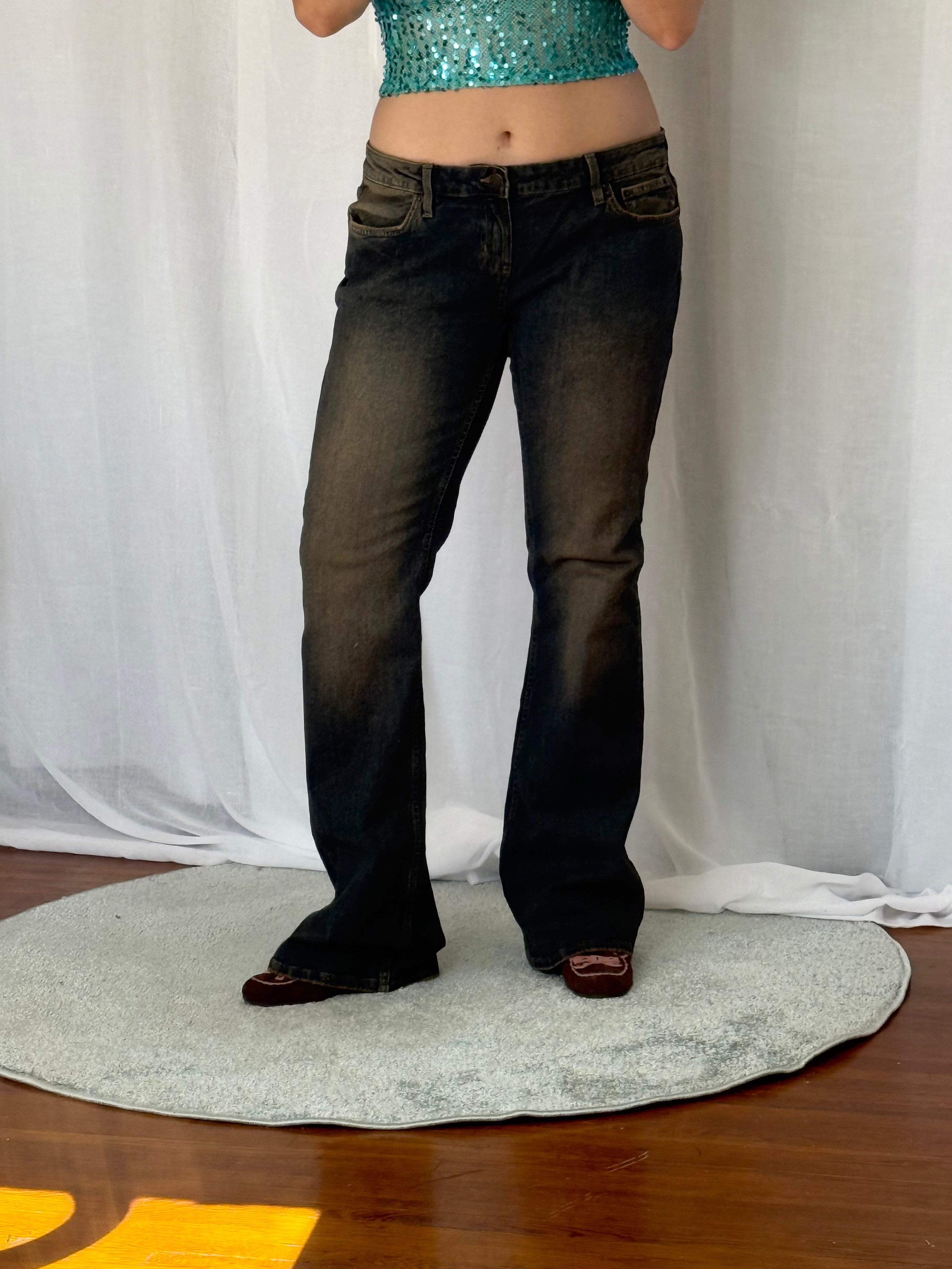 ✧ low rise bootcut jeans - 34"