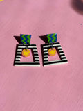 retro smiley face earrings