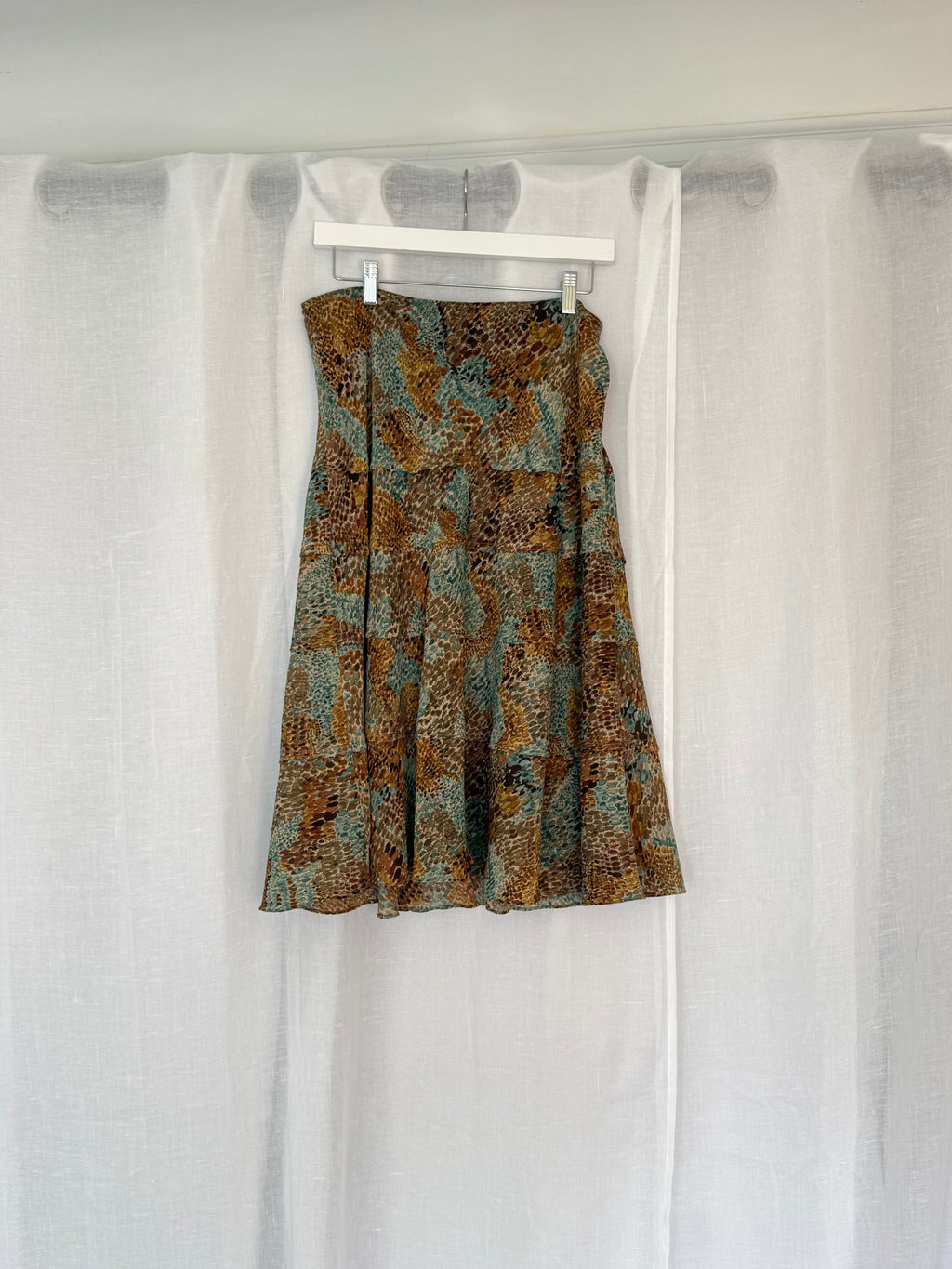 Y2K snakeskin midi skirt - 31"