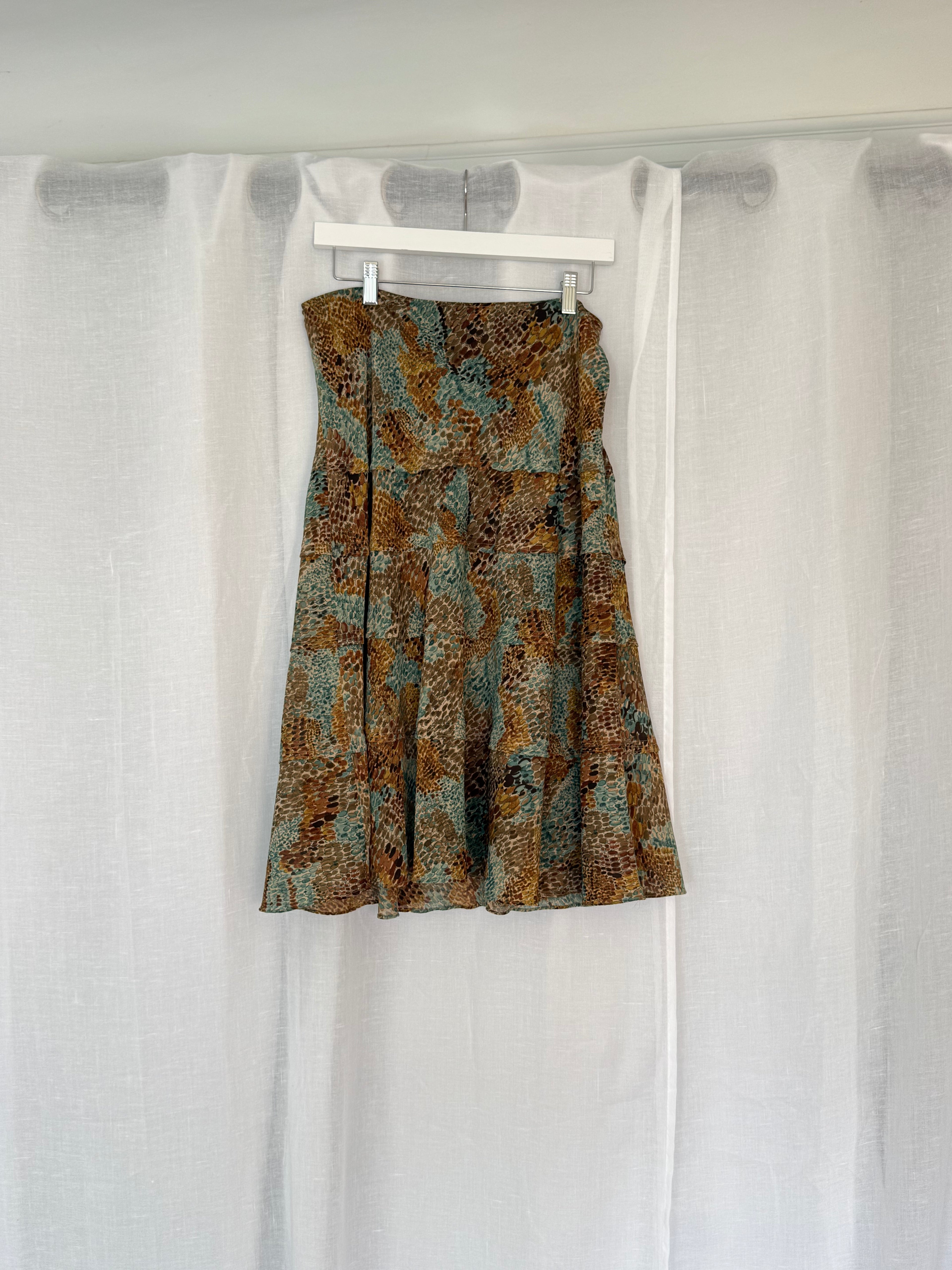 Y2K snakeskin midi skirt - 31"