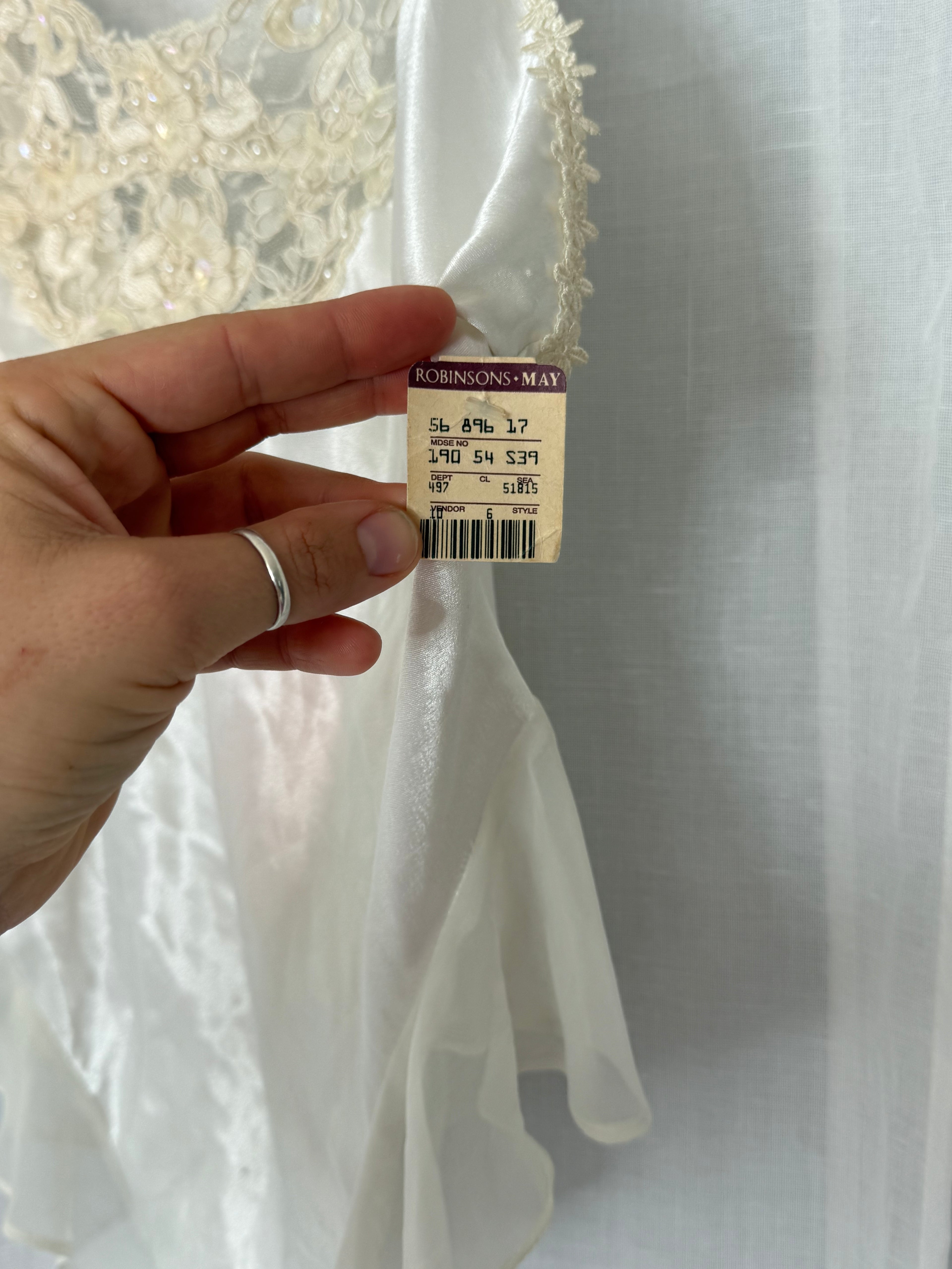 ✿ vintage ivory lace satin teddy – Robinsons May
