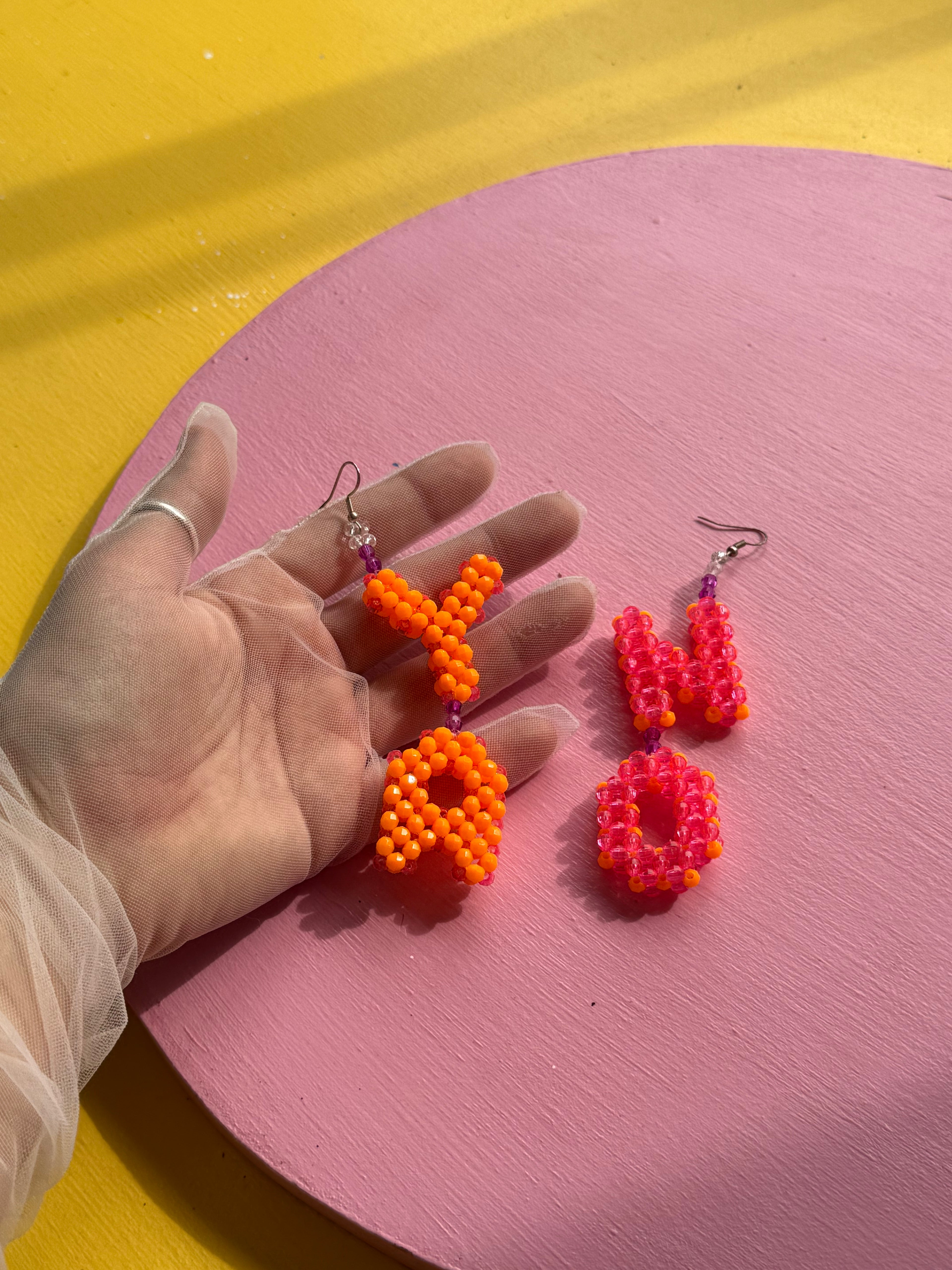 ✦ YA NO beaded statement earrings