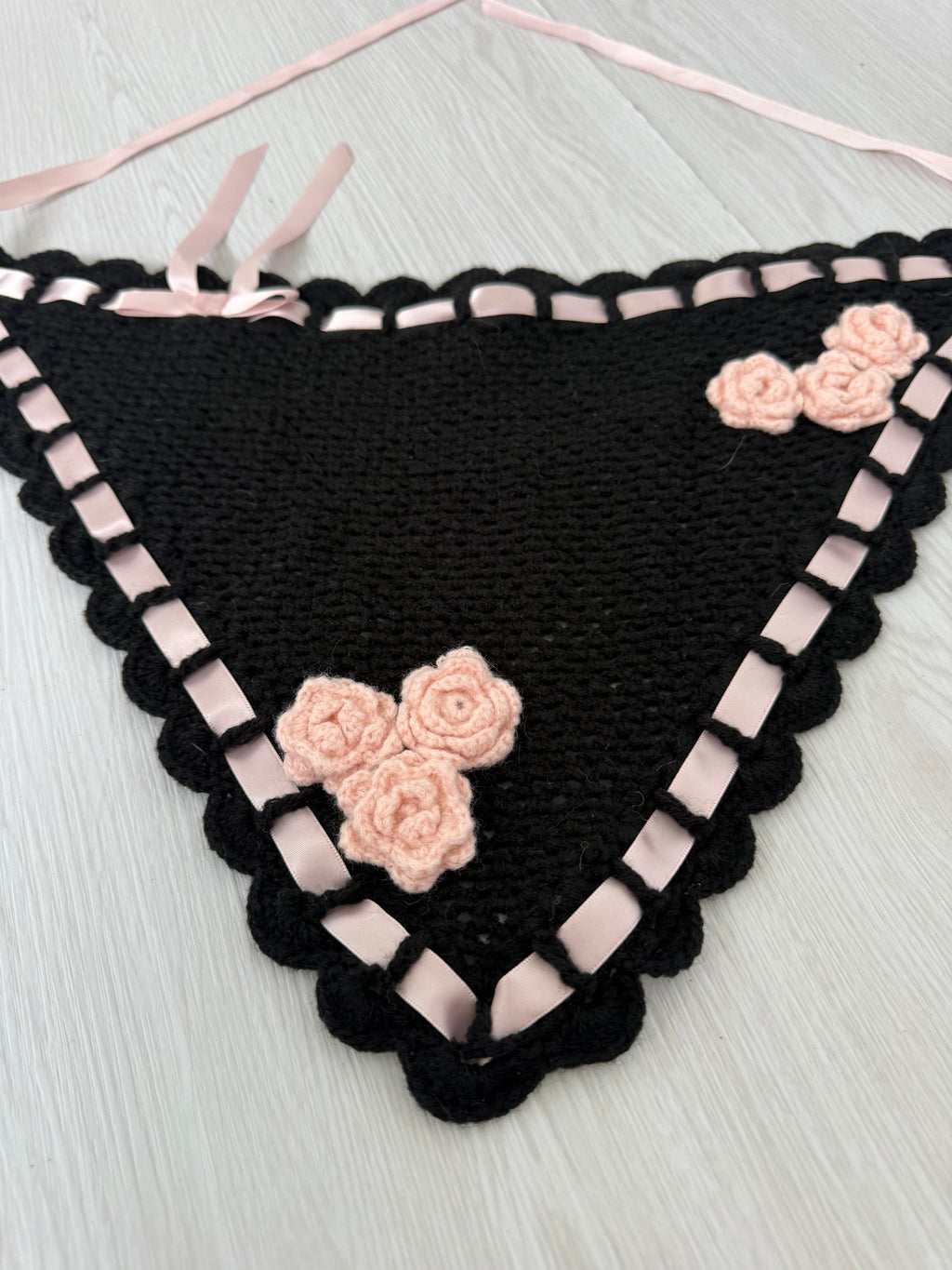 dELiA*s crochet bandana headscarf