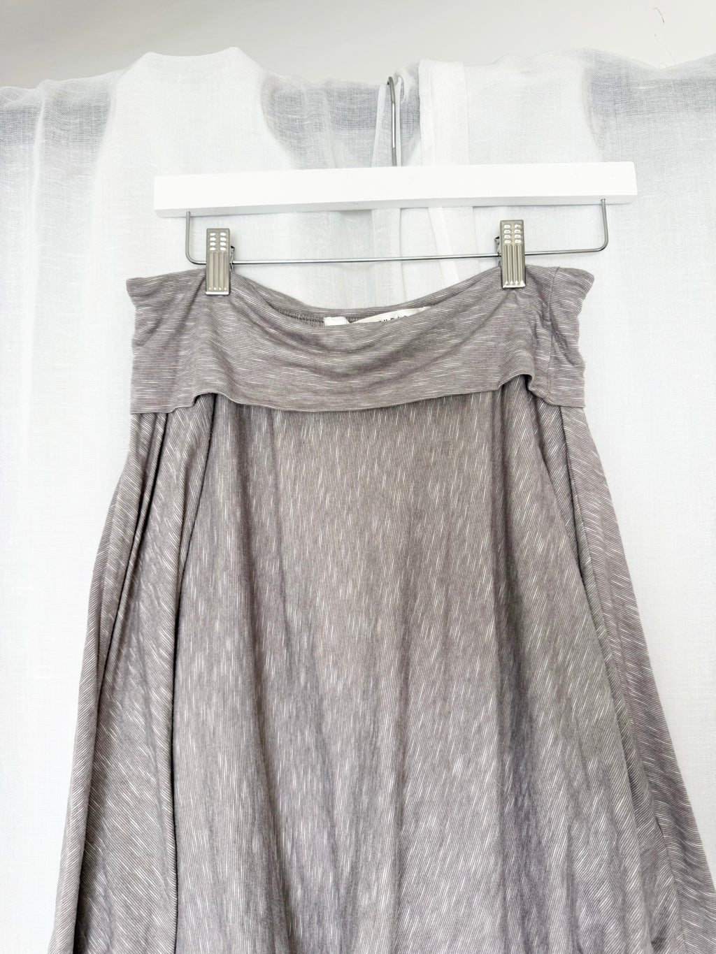 y2k gray foldover skater skirt