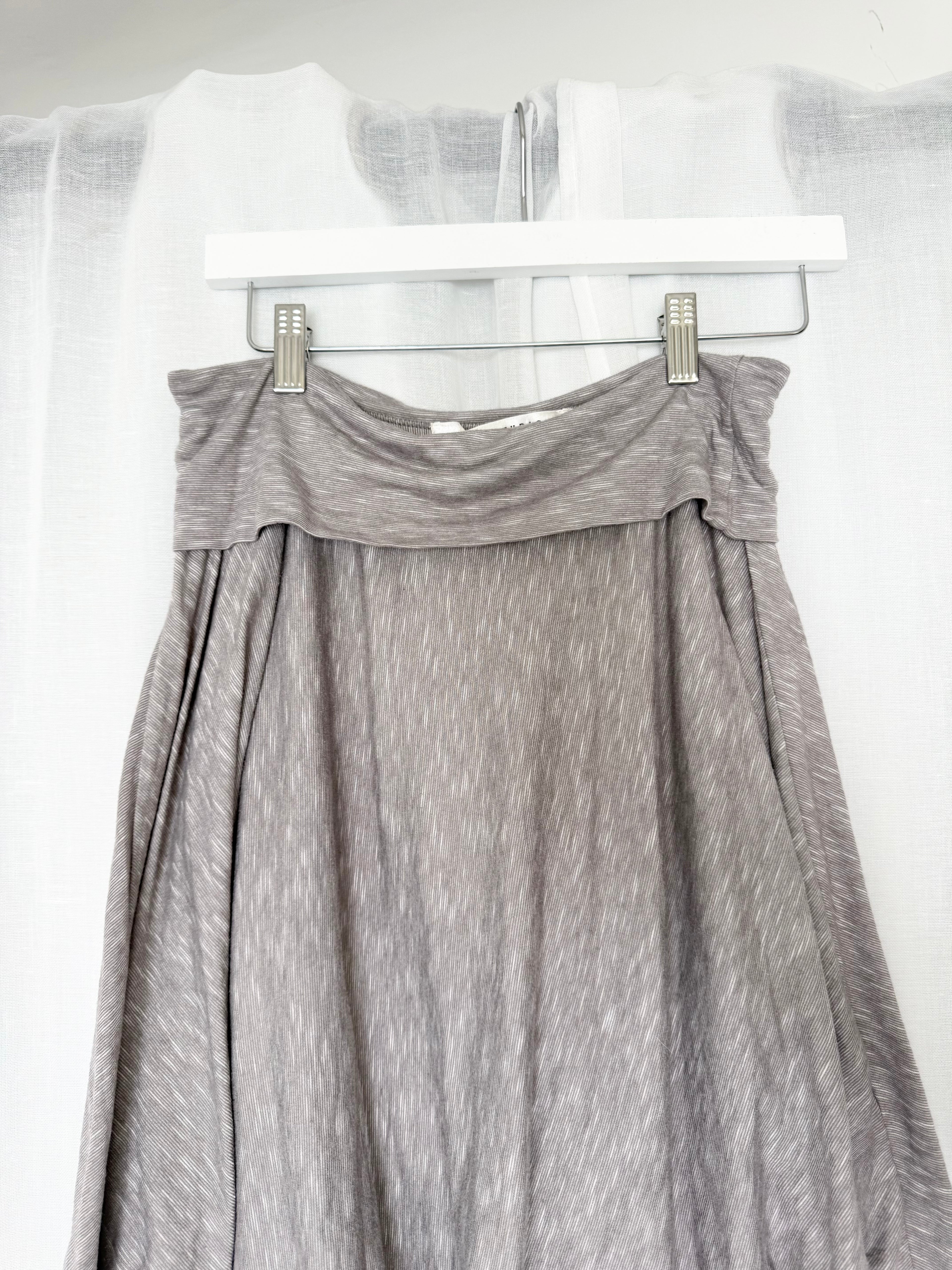 y2k gray foldover skater skirt