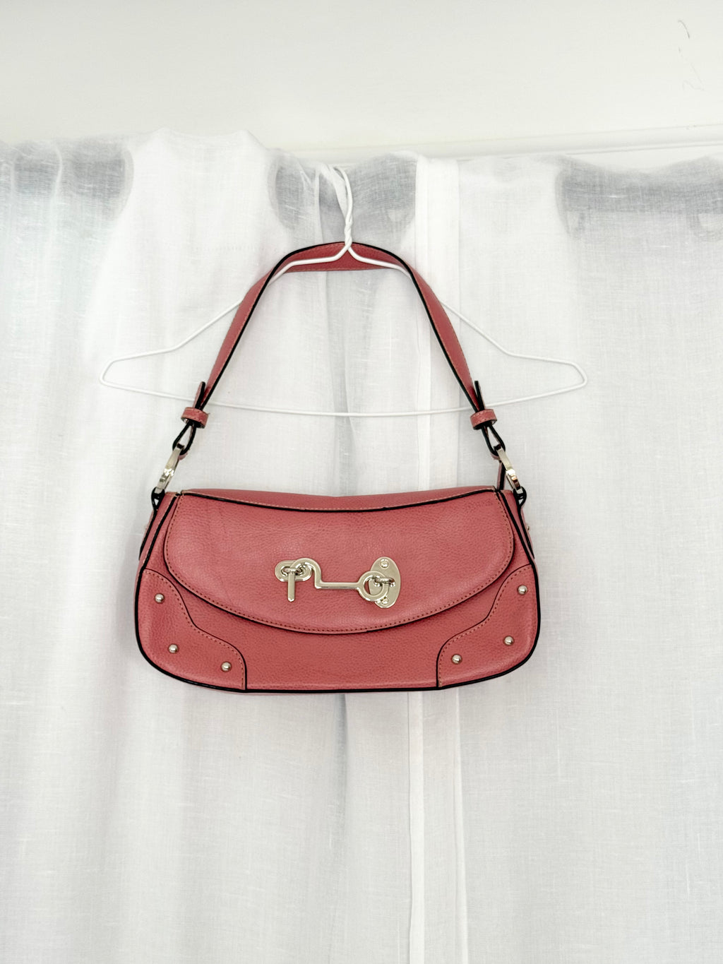 ✦ Y2K Pink Key Hardware Shoulder Bag ✦