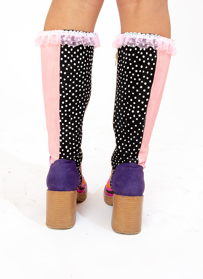 TUFF LOVE KNEE HIGH BOOTS (Size 6)