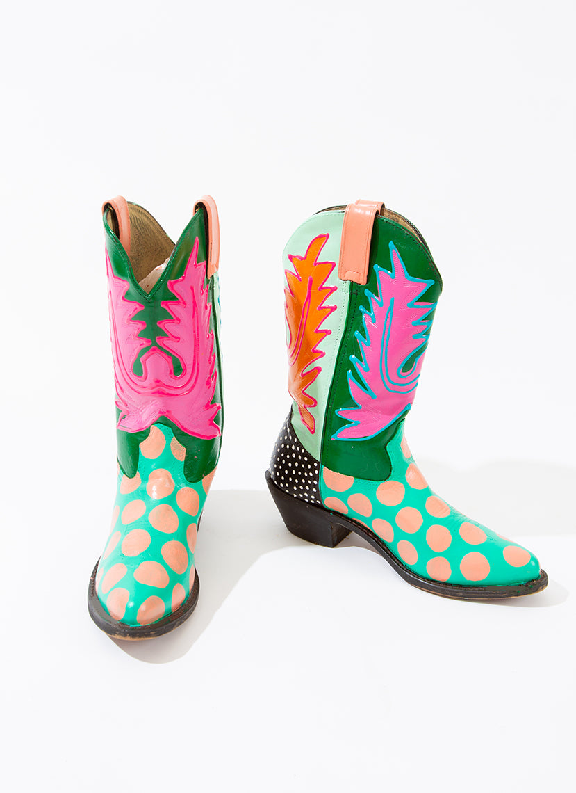 PRICKLY PEAR COWBOY BOOTS (Size 8.5)