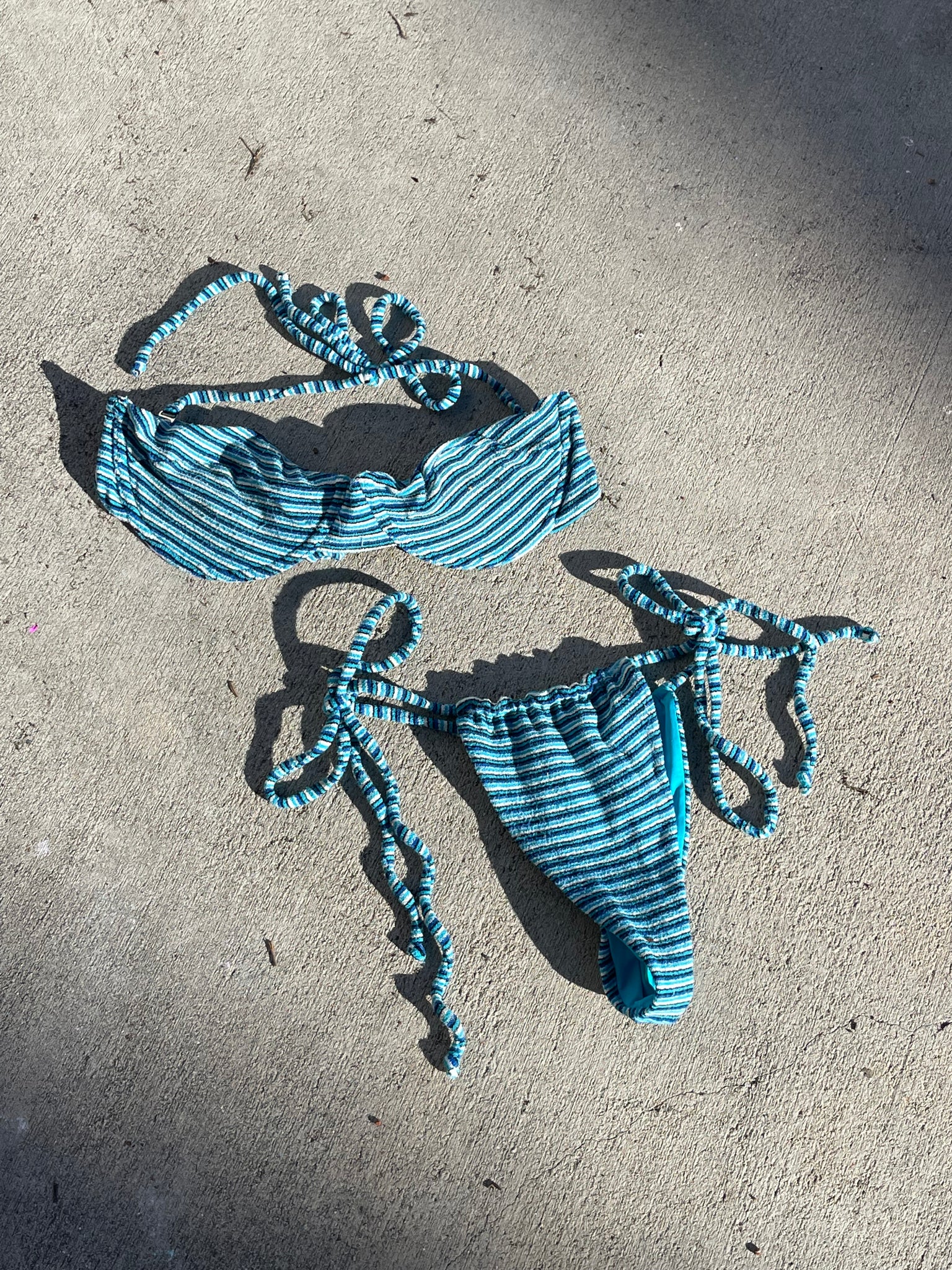 Terry cloth bikini